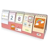 Kinder Kalender für Lernen und Spaß - Zeitlos gestaltet mit Piktogrammen. Mein Erster Kalender Kinder Montessori. Wochentage - Monate. Jahre und Jahreszeiten (Deutsch)