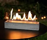 Feuerschale Outdoor Kaminfeuer - 30cmx8cmx6cm Tischfeuer für Terrasse & Garten - Handgemacht in Deutschland