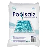 Salinen Poolsalz 25kg für Salzwasser-Pool & Schwimmbad I hochreines Siedesalz, 99,9% NaCI I schnell lösliches Salz, geeignet für Elektrolyseanalgen I natürlicher Chlor-Ersatz für sauberes Poolwasser