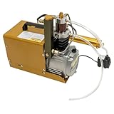 HOARLICN 1800W Tauchkompressor, Kompressor 300bar Hochdruck-Luftpumpe mit Ölbeobachtungsloch und Stabile Füße und Explosionsgeschütztes Ventil Aufblas-Geschwindigkeit 100L/Min