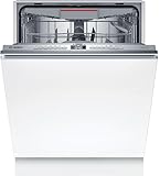 Bosch SMV6ZCX10E Serie 6 Einbaugeschirrspüler komplett versenkbar, PerfectDry: einwandfreie Trocknung und geringer Stromverbrauch, Home Connect, Remote-Diagnose, TimeLight, 60 cm