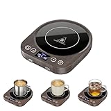 Elektrischer Kaffeewärmer, Tassenwärmer mit 9 Temperaturstufen, 36 W Kaffeewärmer mit Automatischer Ausschalten und Verstellbare Wärmespeicherplatte für Kaffee -Tee -Kerzen Erwärmung