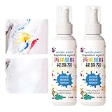 2 Pack Stain Treater Spray, 100ml Fleckenentferner, Stain Remover Clothes, Fleckenentferner Kleidung, Textilreiniger Spray Für Hartnäckige Verschmutzungen, Ölfleckenentferner Für Textilien