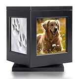 DiDiBirDi Haustierurne,Tierurnen für Hunde Urne Mit Fotorahmen Souvenirs,Urne für Katze Mit Asche Aufbewahrungsbeutel,Urne Hund Für 35kg große Hunde mit Stempelkissen - Gedenkgeschenk für verlorene