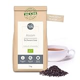 Assam Tee 1 kg lose - Hochwertiger Schwarztee - malzig & schokoladig - Schwarzer Tee Lose 1kg aus ökologischem und fairem Anbau - Loser Tee Schwarz – MyCupOfTea