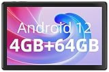 SGIN Tablet 10 Zoll 4GB RAM 64GB ROM, Android 12 Octa-Core Tablet 800 x 1280 IPS, 2MP + 5MP Kamera, Bluetooth 5.0, WiFi, GPS, 6000mAh (TF 128GB erweiterbar)