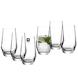 LEONARDO HOME Trinkgläser PUCCINI (6er Set) • Zeitlose Wassergläser (365 ml) • Spülmaschinenfest & Langlebig • Kratzfeste Gläser für Zuhause, Restaurants & Partys • Saft-Glas Puccini • 069558