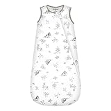 Mosebears Winterschlafsack Baby 2.5 Tog,Bambusfaser Baby Schlafsack, Extrem weich und warm(Wald,M(6-18 Monate))