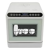 Mini Spülmaschine, Tischspülmaschine Mit Wassertank 6l, Tisch Geschirrspüler Für Wohnungen Wohnmobile Schlafsäle, 4 Waschmodi, Portable Dishwasher Touch Control