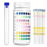 200 Stück 9-in-1 Aquarium Wassertest Teststreifen Streifen für PH, Nitrit, Nitrat, Chlor, Gesamthärte, Eisen, Kupfer, Schnelltest für Trinkwasser Test, Pool Test, Aquarium, Brunnen & Leitungswasser