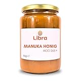 Libra 1kg Manuka Honig MGO 263+ | Neuseeland | naturbelassen | roh | Top Qualität | laborgeprüft | LIBRA FOOD