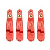 YdseozOA 4 Stück Snap-Release-Clips, Starke Spannung, Snap-Release-Clips für Gewichtsdrachen, Hobelbrett, Outrigger, Downrigger, Power Grip, Trolling, Angeln (rot)