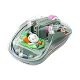 Wiederaufladbare Maus, niedliche Puppe, 3 Modi, Mause mit Power-Anzeige, B2G2, für Kinder, für Tablets, Laptop, Geschenk