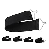 GANAZONO 5 Stück Chaiselongue Zubehör Für Loungesessel Zubehör Für Campingstühle Verdickte Stuhlgurte Zubehör Für Liegestühle Verstärkungsgurt Für Liegestühle Black Nylon