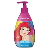 Naturaverde | Kids - Disney Princess - Flüssigseife für Kinder, Ariel, Kinderseife mit Kornblumenextrakt, Bio-Handseife, 300 ml