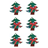 Syrisora ​​Weihnachtsbaum-Serviettenring, Niedliche, Interessante Dekoration, Serviettenschnalle für den Weihnachtstisch (Weihnachtsbäume 6 Stück pro Packung)