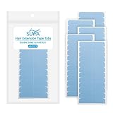 SUYYA Tape Extensions Kleber, Tapes Klebestreifen Extensions Pro Wasserdicht Ersatztapes Klebestreifen Ersatz Tapes für Tape Extensions Echthaar 4cmx0.8cm(60 Stück,Blau)