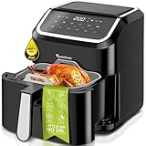 Heissluftfritteuse XL, 5 Liter - AF12 - digitale XL Heißluftfritteuse, 10 Programme, Airfryer, Fritteuse ohne Fett/Öl, 100°C - 200°C Airfryer Luftfritteuse Air Friteuse Power
