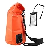 Qhpnunhq Wasserdichter Pack Sack Dauerhaft Rollen Top Kompression Packsack mit Handy HüLle zum Kajak Rafting Boot Wandern Angeln Camping