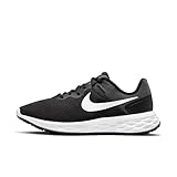 Nike Damen Revolution 6 Laufschuh, Black/White-Dk Smoke Grey-Cool, 40 EU