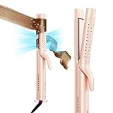 TYMO Airflow Glätteisen Locken und Glätten - Ionen Haarglätter und Lockenstab 2 in 1 für Schnell Glätten oder Natürliche Wellen mit 360° Luft, Verbrühschutz 32mm Lockenstäbe für Große Locken