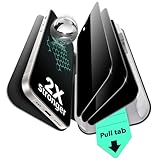 ESR für iPhone 13 Pro Max/iPhone 14 Plus für Panzerglas 3 Stück[3 Sekunden Schnellinstallation], Militärischer Schutz, 9H Härte, Anti-Spy Schutzfolie mit UltraFit Ablage