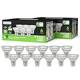 sailsco Energieklasse A GU10 LED Warmweiss Lampe,1.9W 345LM 2700K Warmweiß GU 10 Spot Energiesparlampe, 50W Glühbirne Ersetzt,36 Grad Abstrahlwinkel G10 Leuchtmittel,Nicht Dimmbar Birne,Glas,12 Stück