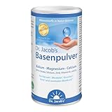 Dr. Jacob's Basenpulver I viel Kalium, Calcium und Magnesium I das Original Citrat-Basen-Pulver in Premium Qualität seit 25 Jahren I gezielter Mineralstoff- und Basen-Ausgleich* I 300 g Dose, vegan