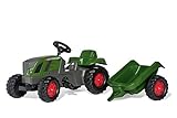 Rollykid 01/316/6 Toys rollyKid Fendt 516 Vario Trettraktor (mit Anhänger, Alter 2,5-5 Jahre, Heckkupplung, Drehschemellenkung) 13166