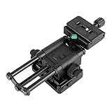 Makro Fokussierung Fokusschiene Slider, Schieberegler Makro Einstellschlitten für Panorama- und Makrofotografie, Stativ Stablisator Makroschiene für UNC1/4, 3/8 Zoll Schraubenloch