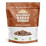 Rohe Kakaobohnen. 1Kg Bio-Kakaobohnen. Natürliche und reine...