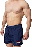 Lonsdale Herren Beachshorts Normale Passform KILSTAY Navy/Red/White M 117440