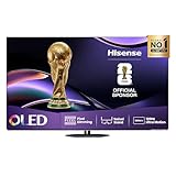 Hisense 65A85Q 164cm (65 Zoll) Fernseher, 4K UHD OLED Smart TV,120Hz, HDMI 2.1, Game Mode Pro, AMD FreeSync Premium, Dolby Vision IQ & Atmos, Bluetooth, Alexa Built-in, Schwarz, [2025]