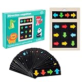 Richtungspuzzle | Farbspiele Mit Richtungserkennung Für Kinder | Fördernde Unterhaltung: Führt junge Lerner anFormen Zuordnung und Logik Brettspiel Kognitives Lernspielzeug für Zuhause Vorschule sowie