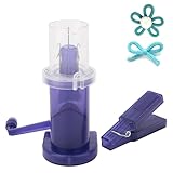 HERCHR DIY Household Hand Spool Knitter, Strickmühle Mini Sewing Knitting Mill Machine, Strickliesel Mit Kurbel, Strickmühle Mit Kurbel Hand-Operated Knitting Machine Craft Bracelet Weave Tool