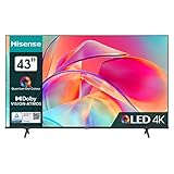 Hisense 43E7KQ QLED Smart TV 108 cm (43 Zoll), 4K, HDR10, HDR10+ decoding, HLG, Dolby Vision, DTS Virtual, 60Hz Panel, Bluetooth, Alexa Built-in, VIDAA Voice, schwarz