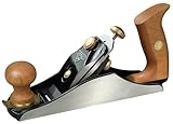 STANLEY Putzhobel Hobel Trockenbau Werkzeug Nr. 4, 255mmx50mm, Laufruhe, 4.7mm Hobeleisen, A2 Stahl, verstellbar, Eisenguß, 1-12-136