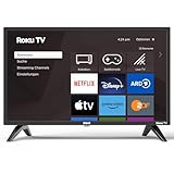 RCA Smart TV 24 Zoll Fernseher Roku TV(60cm) HD Ready Triple Tuner Dolby Audio HDMI USB WiFi Apple TV+ Netflix YouTube usw (2024)