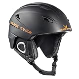 Black Crevice Skihelm Kitzbühel, schwarz/orange, L
