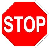 Schild STOP Stopschild 40 cm 8-eckig Alu-Verbund