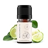 Bergamotte Ätherisches Öl BIO 5ml I Bergamotteöl I Naturrein Ätherische Öle für Diffuser Aromatherapie I Duftöle Bergamotte für Luftbefeuchter I Kerzen I Duftlampe I by Floria Natural