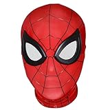 GWAWG Superhelden Maske Held Maske für Kinder Erwachsene Halloween Maske Deadpool Maske für Halloween Film Cosplay Kostüm Requisiten Zubehör (Rot)