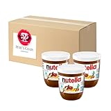 Ferrero nutella im praktischen Trinkglas 3 x 200 Gramm von Pere's Candy Box mit Geschenk