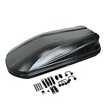 KZXYZL Kompatibel mit ABS/PC Universal-Dachbox Aufbewahrung Autodachbox Camping 450L OEM Dachbox(Dark Gray)