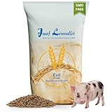 Leimüller Minischweinfutter Pellets 25 kg - Weizen Minischwein Futter 25KG - Optimal für Minischweine und Zwergschweine - 100% gentechnikfrei