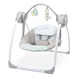 Ingenuity Comfort 2 Go Tragbare Babyschaukel - Endless Bloom - 6 Geschwindigkeiten - 10 Melodien - 2 Spielzeuge - 0-9M