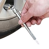 Reifenmessgeräte - Hochleistungs -Reifen -Druckmesser, Stahlluft Chuck Psi Gauge | Manueller Reifendruckinspektor, 300psi Analoges Luftmesswerkzeug, Fahrzeugreifen -Prüfgerät Für Auto - -Wartungski