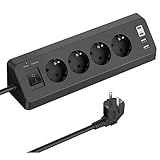 Ecksteckdose mit 2 USB und 2 Type-C, 4 Fach...