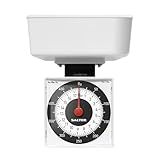 Salter 022 WHDR Mechanische Küchenwaage - Analog Waage Mit Schussel, Max 500g, Messen in 5g Fur Präzise Portionierung, Batterielos, Gut Ablesbare, Kompakt Waage Kann In Schüssel Aufbewahrt Werden