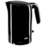 Braun WK 3110 BK Wasserkocher | Füllmenge 1,7 l | 3.000 Watt | Schnellkochsystem | Herausnehmbarer Anti-Kalk-Filter | Große Wasserstandsanzeige | BPA Frei | Schwarz